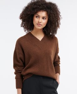 Cognac Barbour Katherine Knit | XSP-325974