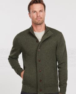 Grey Barbour Tisbury Zip Through Jumper | HSP-345216