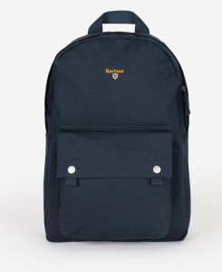 Navy Barbour Cascade Pocket Backpack | VSK-584190