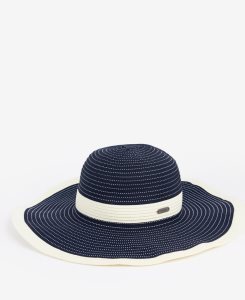 Navy Barbour Reef Packable Sun Hat | AMB-693058